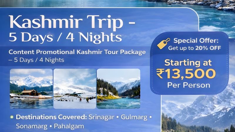 Cheap Kashmir 5 Days 4 Nights Package