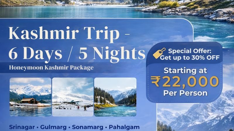 Kashmir Honeymoon Package 6 Days 5 Nights with Romantic Stay