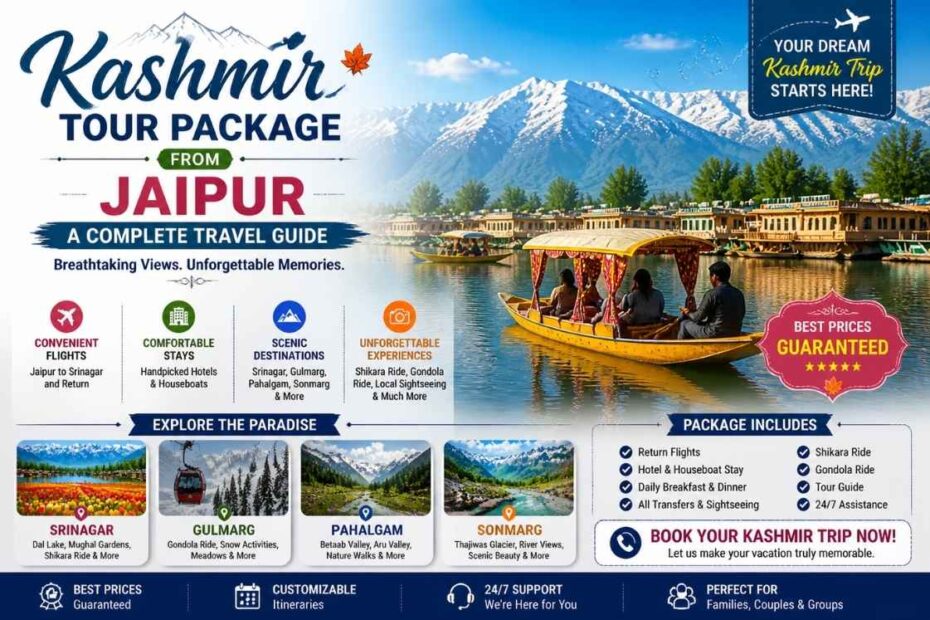 Kashmir Tour Package from Jaipur