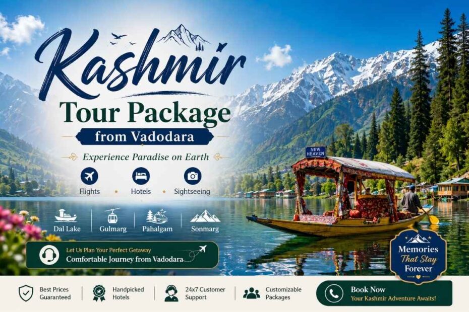 Kashmir Tour Package from Vadodara