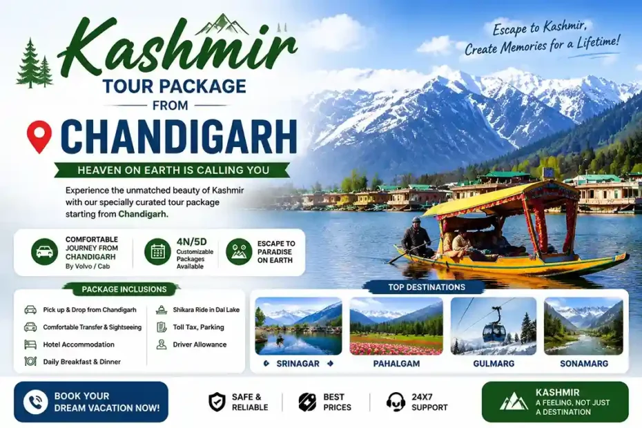 Kashmir Tour Package from Chandigarh