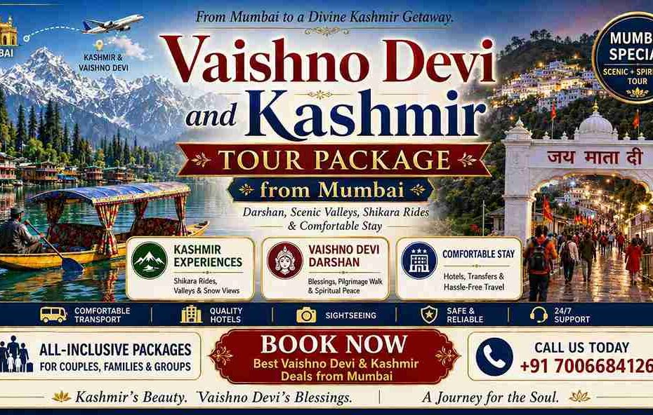 Vaishno Devi and Kashmir Tour Package from Mumbai