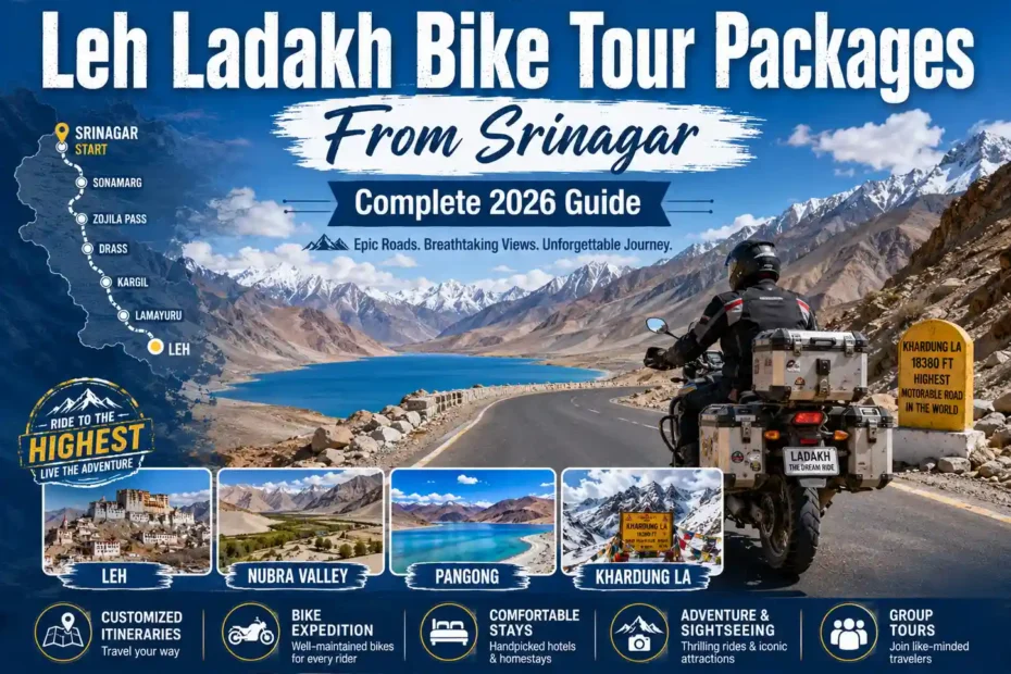 Leh Ladakh Bike Tour Packages From Srinagar