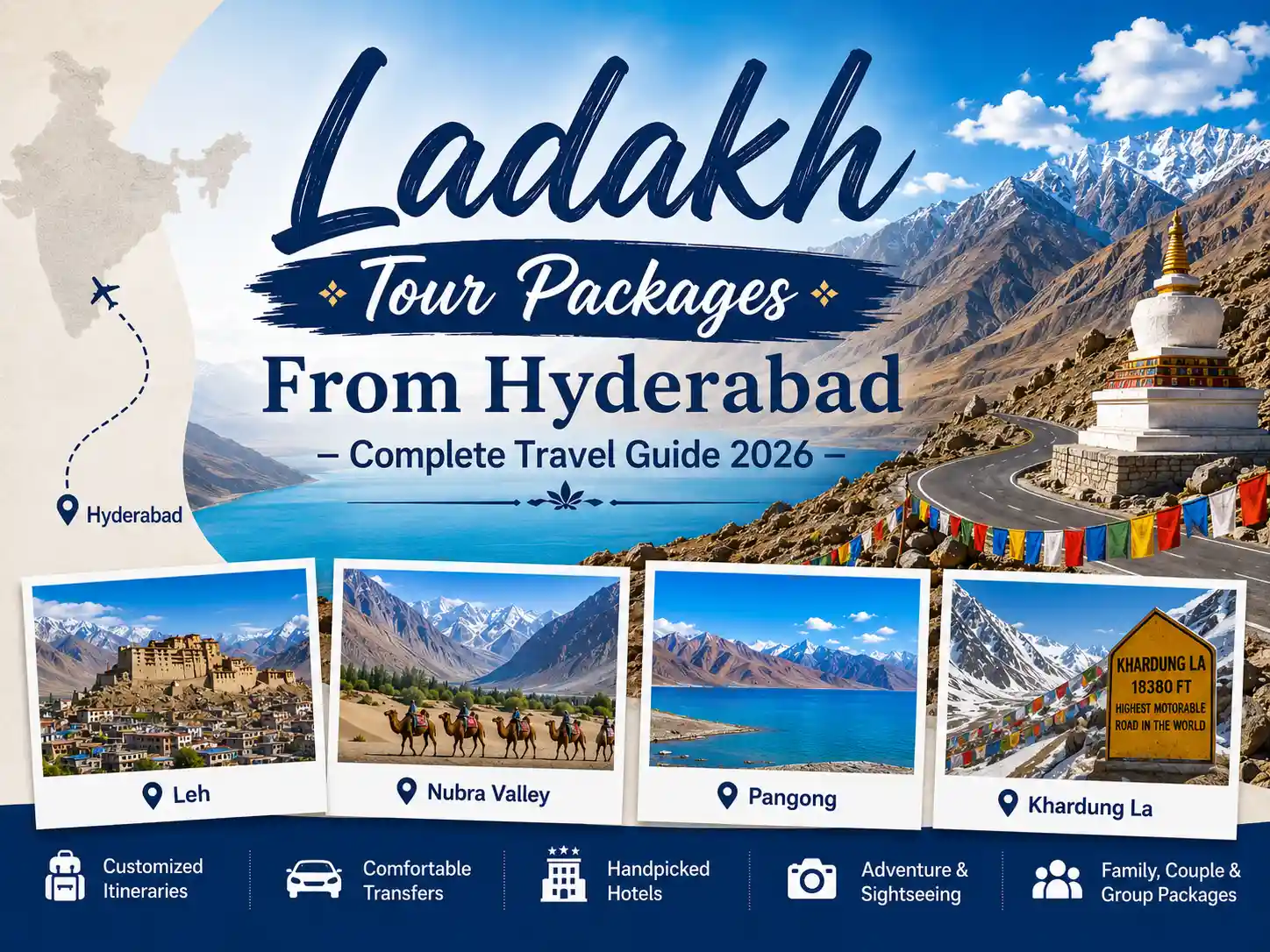 Ladakh Tour Packages From Hyderabad
