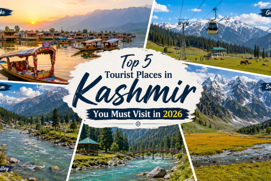 Top 5 Tourist Places in Kashmir