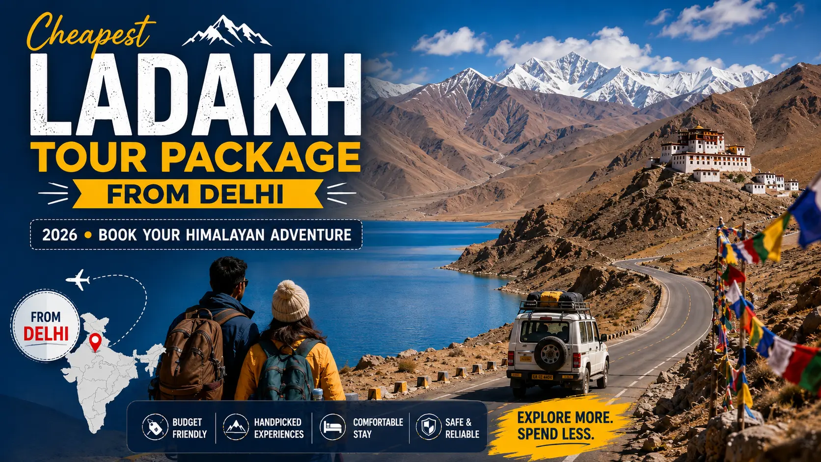 Cheapest Ladakh Tour Package from Delhi