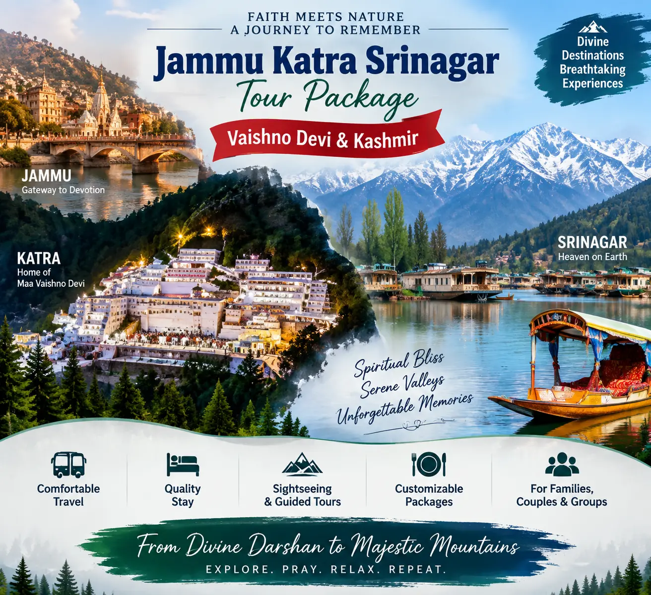Jammu Katra Srinagar Tour Package & Itinerary