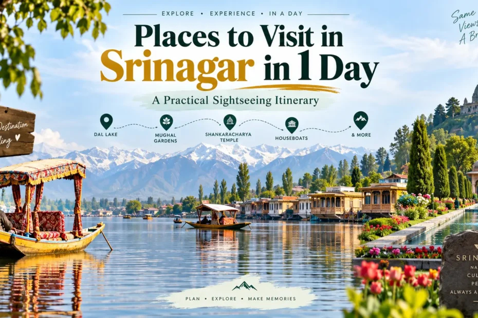 Places to Visit in Srinagar in 1 Day