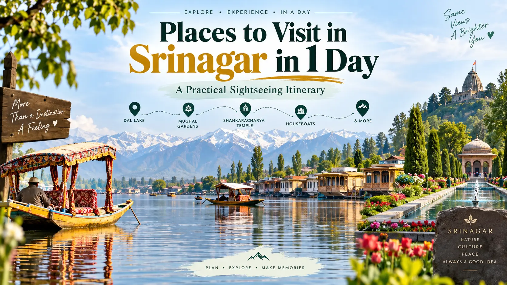 Places to Visit in Srinagar in 1 Day