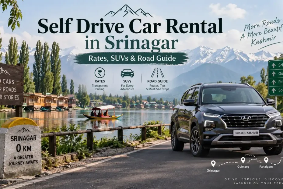 Self Drive Car Rental in Srinagar: Rates, SUVs & Road Guide